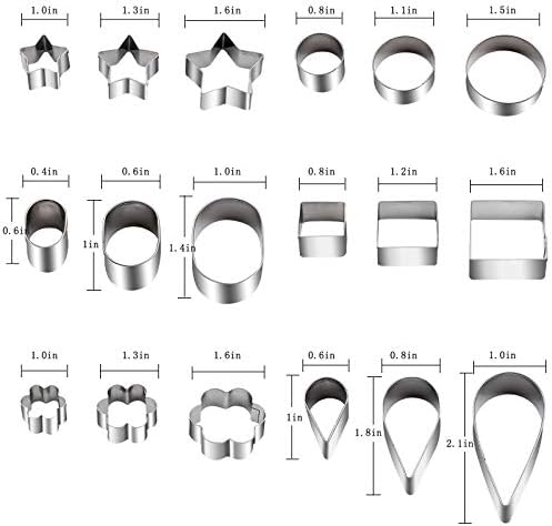 ZMJY 30-Piece Mini Cookie Cutter Set