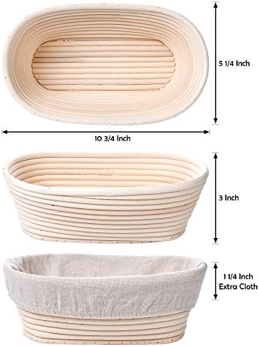 7-Piece Sourdough Banneton Basket Set for Perfect
