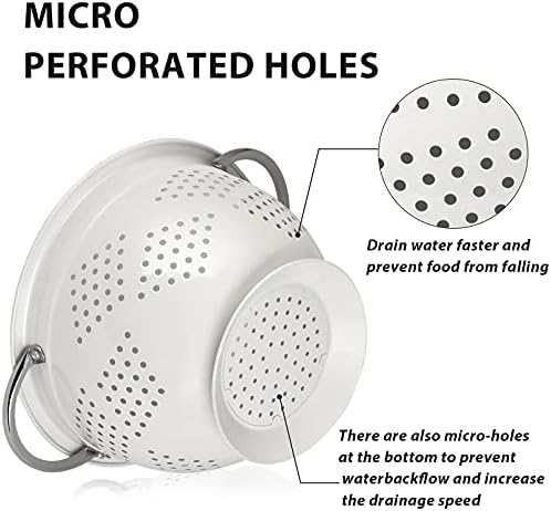 Quick-Draining 3-Piece Colander Set for Kitchen Use