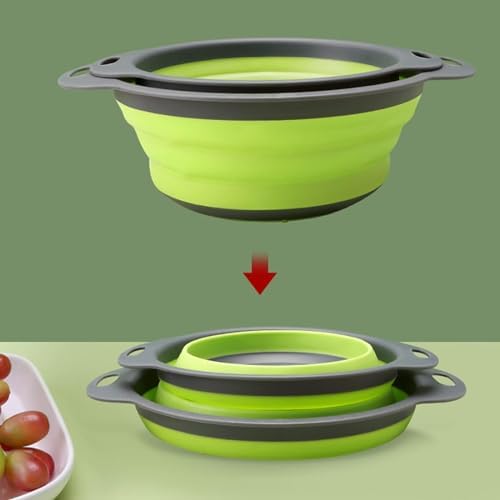 3 Set Collapsible Silicone Kitchen Strainer 3 Sizes