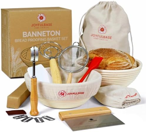 Perfect for Baking Sourdough Bread Proofing Basket Set