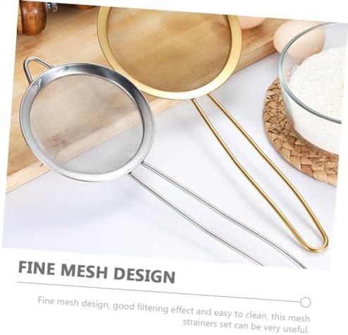 Stainless Steel 3-Piece Flour Sieve Set