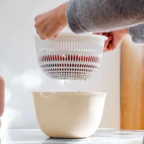 Double Layer Kitchen Colander Set with Bowl Strainer