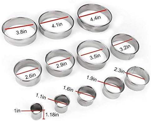 12 Piece Stainless Steel Cookie Cutter Set with Storage Box