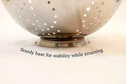 ExcelSteel 5 Qt Stainless Steel Colander Set