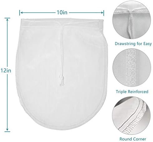 MatulNalra Reusable Nut Milk Bag 3-Pack