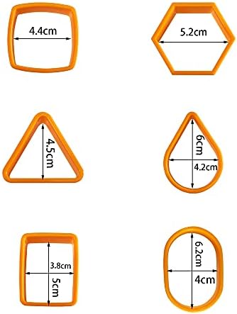 12pcs Color Plastic Cookie Cutters