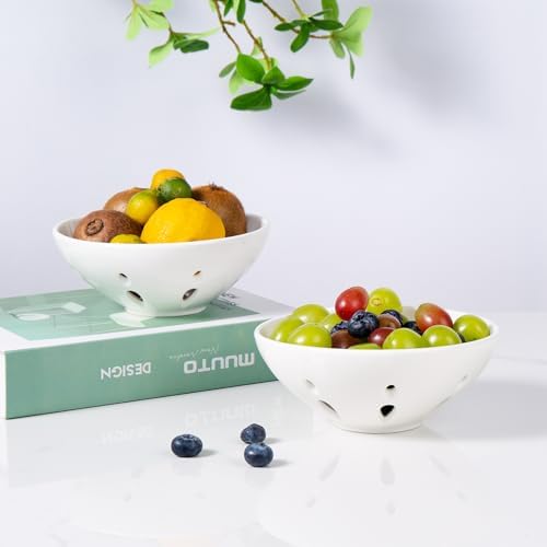 Magnificent Ceramic Berry Basket Set by Magclay