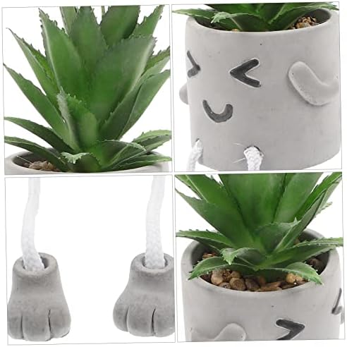 CUTE EXPRESSION FAKES Booth Bonsai Potted Plant Faux Greenery