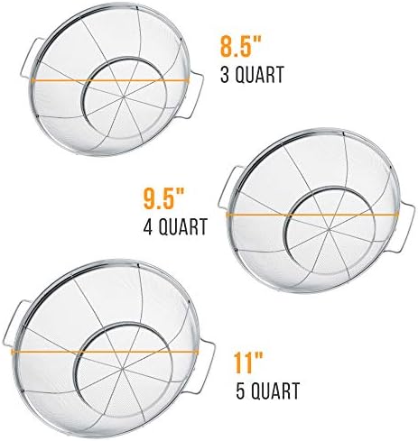 Stainless Steel 3-Piece Colander Set