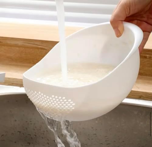 Easy-to-Use Rice Washing Bowl for Kitchen Straining