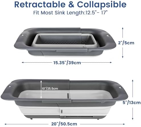 RottoGoon Expandable silicone Colander Strainer