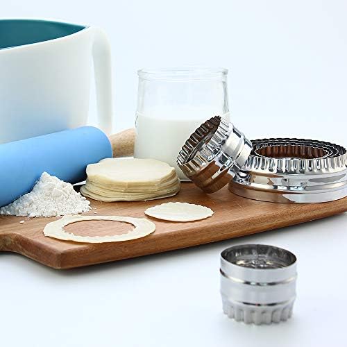 SurgeHai Fluted Cookie Cutters Set of 6