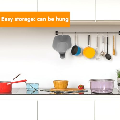 Advantez silicone Drain Basket46 QTDrain StoreVegetablesFruitPastaCompact DesignEfficient Kitchen Use