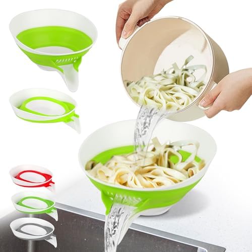 Premium Multifunctional Adjustment Drain Basket with Spout for Kitchen Use
