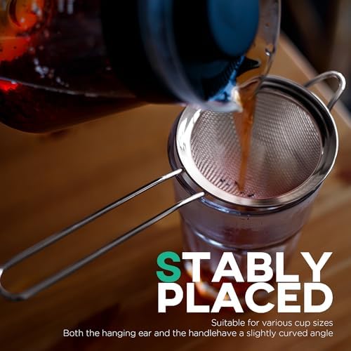 33 Fine Mesh Strainer for Coffee Tea Drinks