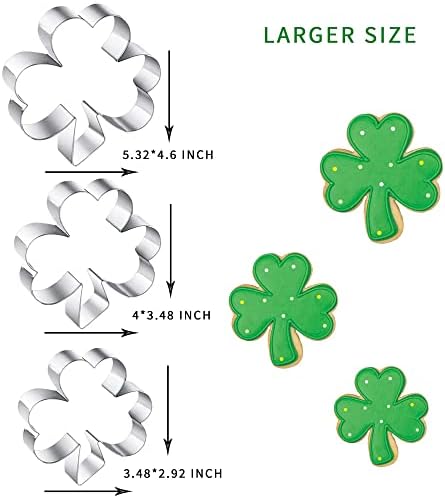St Patricks Day Cookie Cutter Set Perfect Choice for Baking and Crafts