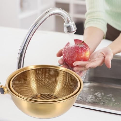 Sturdy Dual-Use Colander Strainer Basket for Efficient Cooking