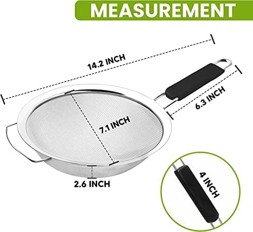 KAFOOR Precision Strainer 7 with Heat Resistant Handle
