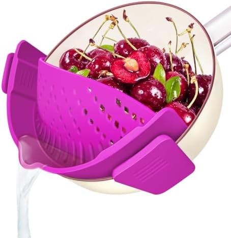Easy Clip-On Silicong Strainer for Pots Bowls