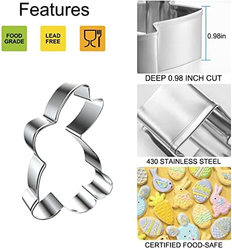 Hygge Easter Themed Cookie Cutters Set