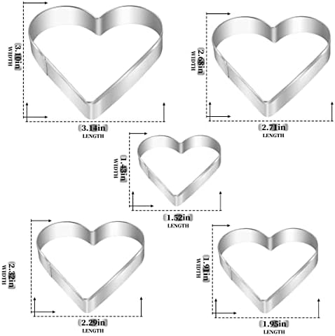 Perfect for Kids Heart Cookie Cutter Set FamilyCraft Lovers