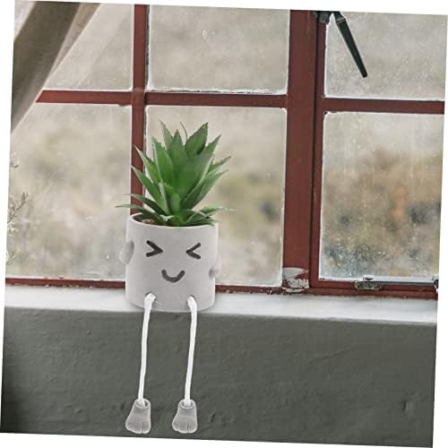 Cabilock Cute Expression Faux Potted Plant