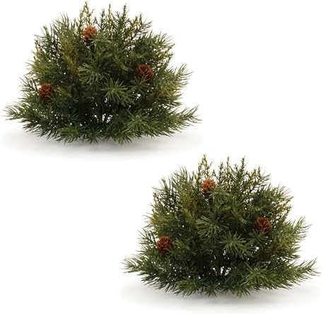 Melrose Pine Orb artificial holiday bush