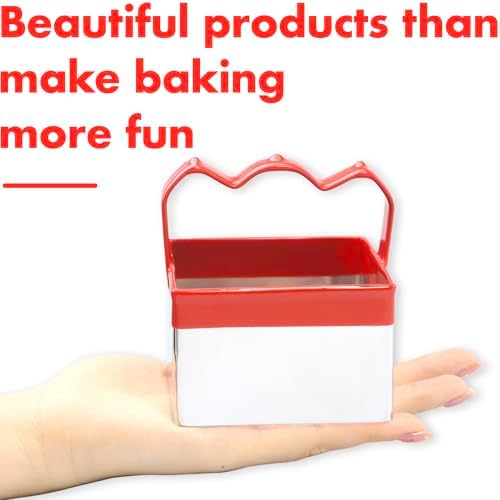 3-Piece Square Cookie Cutters for Bakers