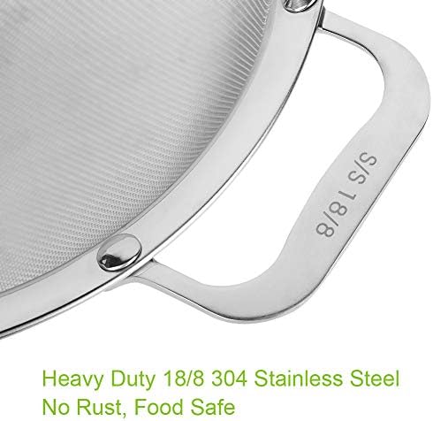 9 Mesh 188 Stainless Steel Quinoa Sieve with Handle
