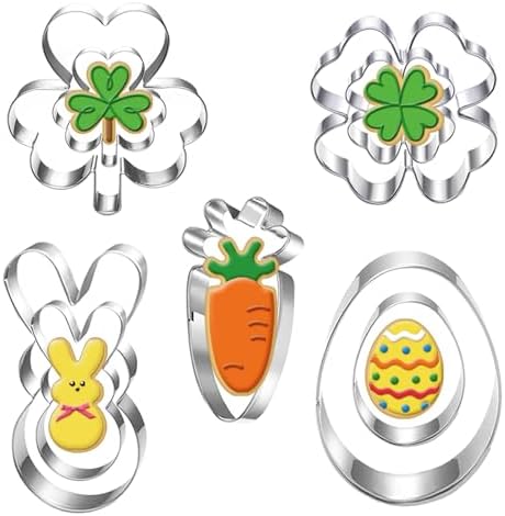 St Patricks Easter Cookie Cutter Set for Baking