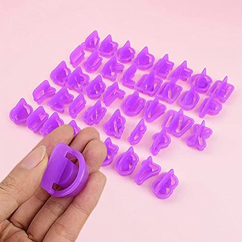 BlingKingdom 40pc Alphabet Cookie Cutter Set Purple Plastic