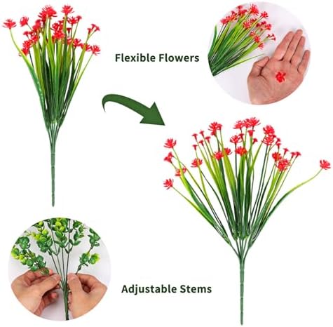 CEWOR Lush Artificial Plants for Outdoor Indoor Use