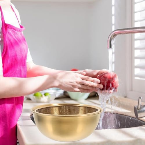 Sturdy Dual-Use Colander Strainer Basket for Efficient Cooking