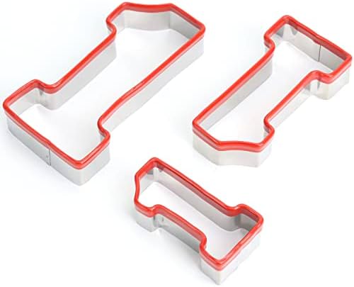 COOKIEQUE3-Pack Number One Cookie Cutters Set