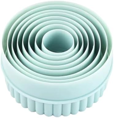 Boluoni Cookie Cutters - 8 PCS Set with Versatile Round and Circle Biscuit Cutters