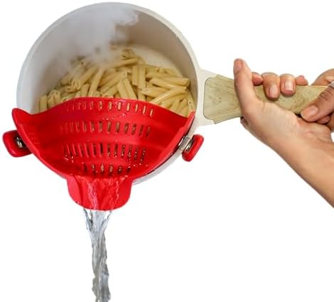 Perfect Pasta Pal Silicone Strainer for Kitchen