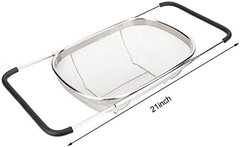 Expandable 2-Pack Strain Basket for Kitchen