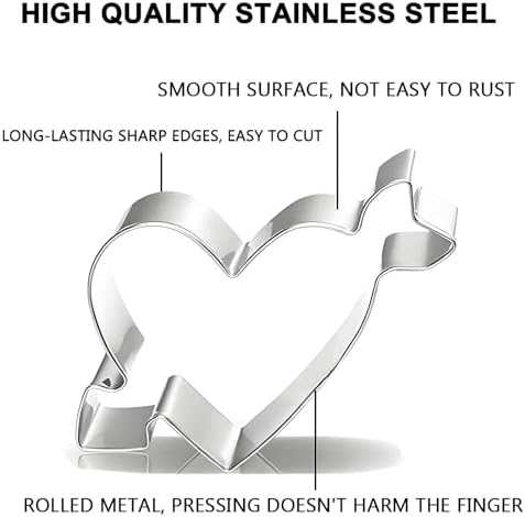 XGAKWD Valentines Day Heart Cookie Cutter Set