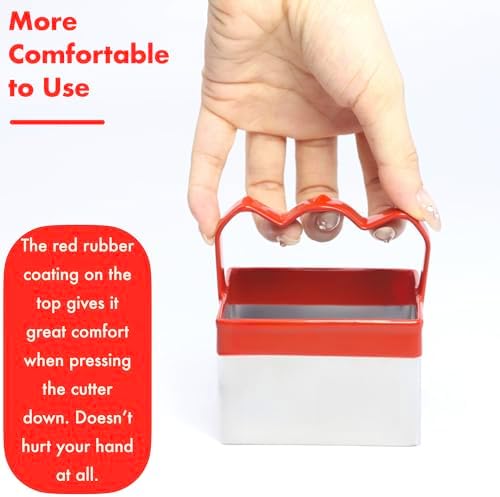 3-Piece Square Cookie Cutters for Bakers