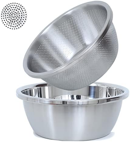 Paoli 304 Stainless Steel Colander Set with Mixing Bowl