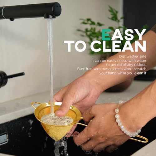 Homestia 33 Fine Mesh Strainer for Drinks and Kitchen