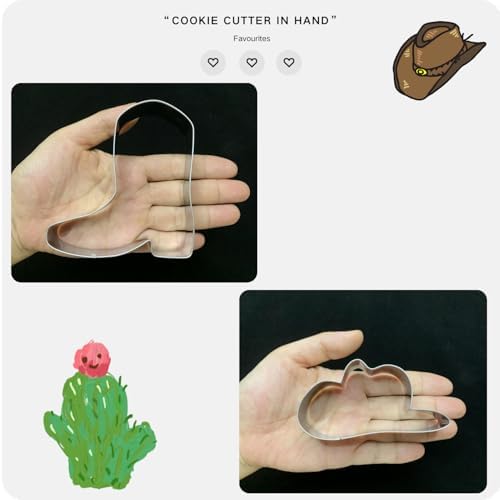 Cowboy Cowgirl Cookie Cutter Set - Fun for Baking or Parties