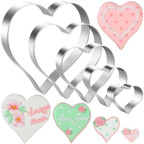 5-Piece Heart Cookie Cutter Set