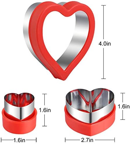 Love Heart Shape Cookie Cutters Set Mini Medium Large