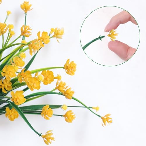 Breathtaking Realistic artificial flowers UV-Resistant Faux Plants Set Outdoor