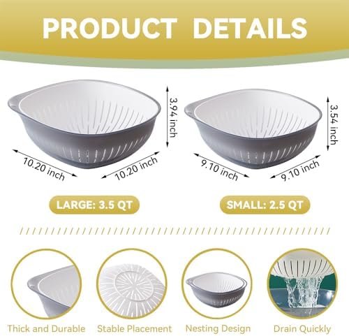 Efficient Colander Set