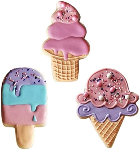 Ann Clark Ice Cream Cookie Cutters 3-Piece Set