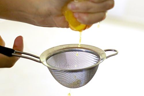 LiveFresh Fine Mesh Stainless Steel Tea Strainer with Non-Slip Handle - 3 Inch