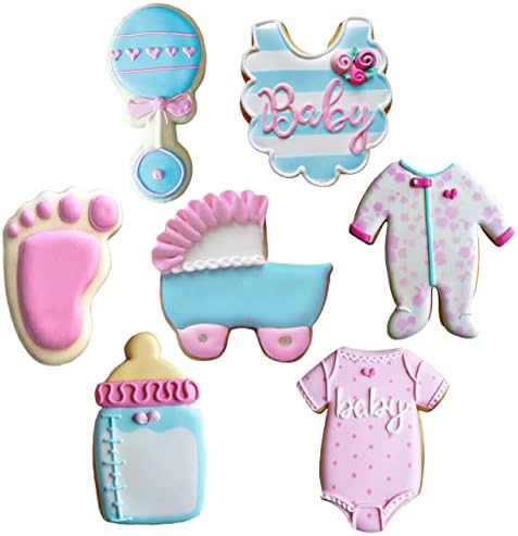 Adorable 7-Piece Baby Shower Cookie Cutters Perfect for Celebrations
